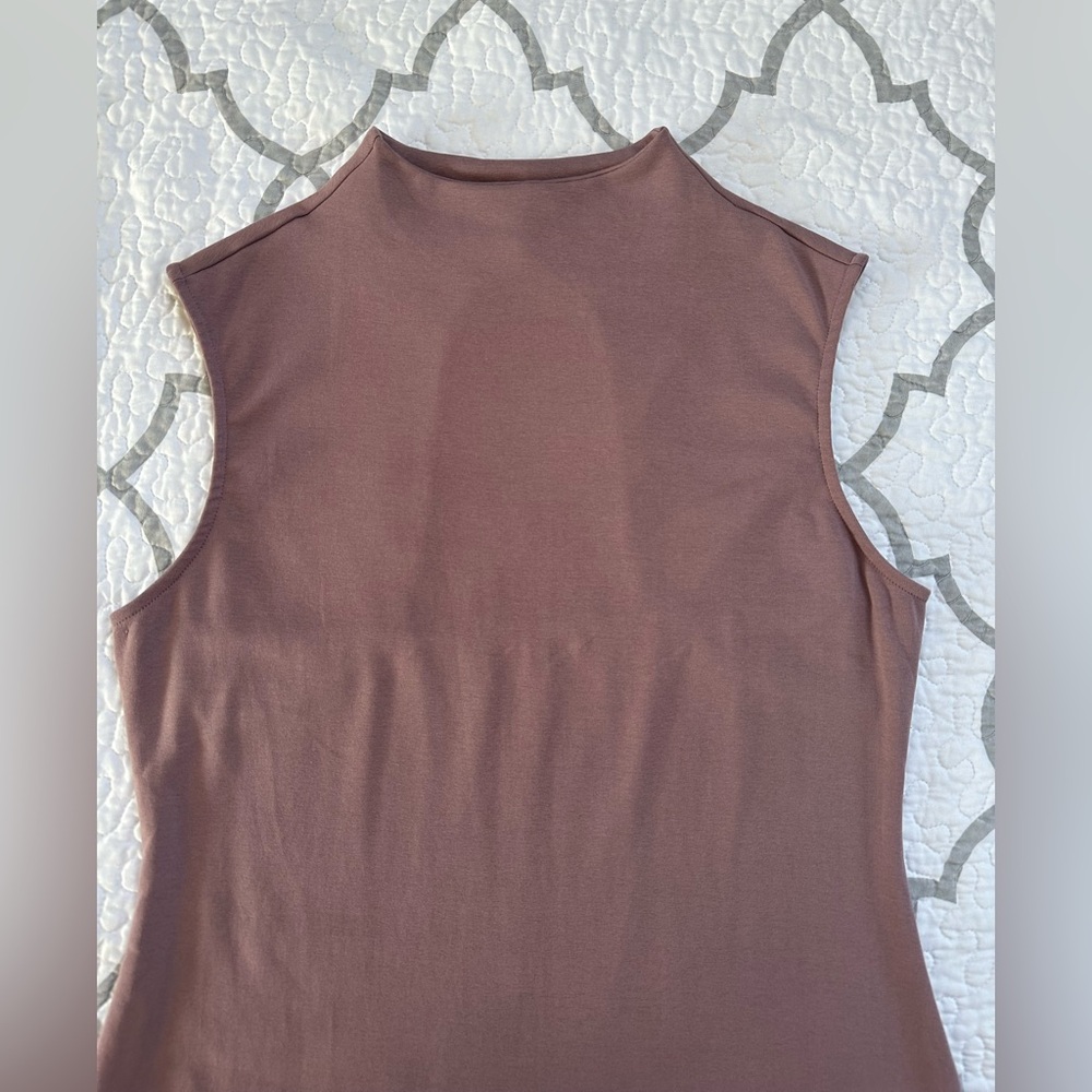Madden NYC Mauve Jersey High Neck Bodycon Mini Dress Women’s size XL - Picture 2 of 10